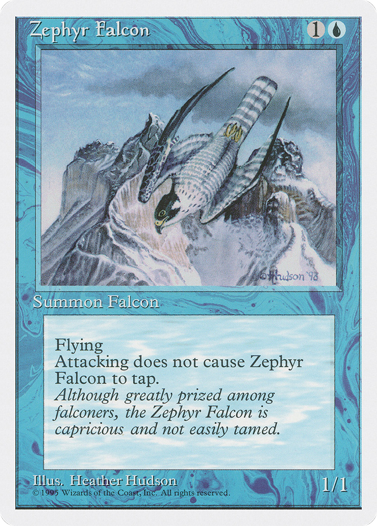 Zephyr Falcon (4ED-116) [Fourth Edition] MTG Single Wizards of the Coast