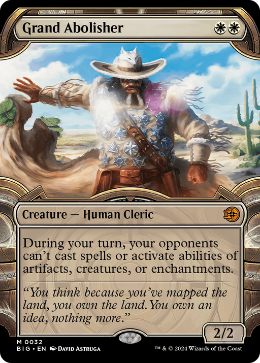 Grand Abolisher (BIG-032) [The Big Score] (Showcase) Foil MTG Single Wizards of the Coast