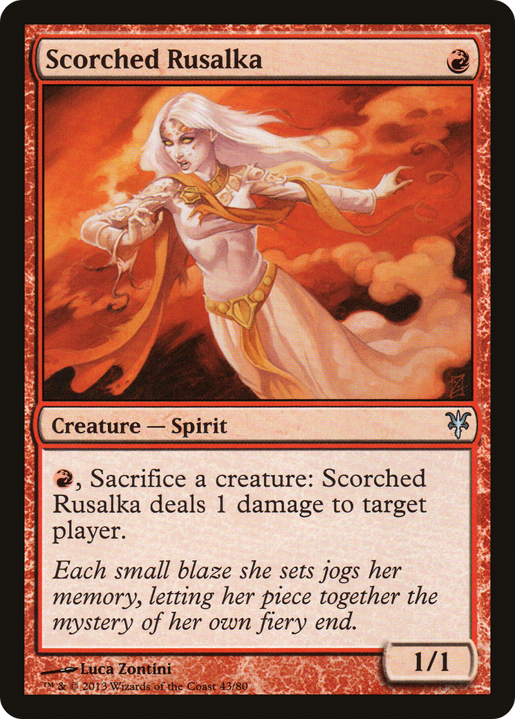 Scorched Rusalka (DDK-043) [Misc] Duel Decks: Sorin vs. Tibalt MTG Single Wizards of the Coast