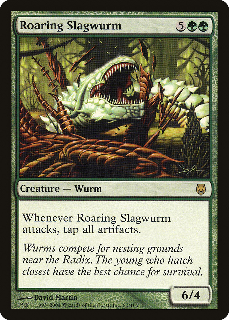 Roaring Slagwurm (DST-083) [Darksteel] Foil MTG Single Wizards of the Coast