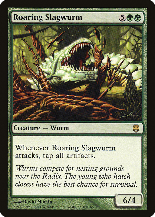 Roaring Slagwurm (DST-083) [Darksteel] MTG Single Wizards of the Coast