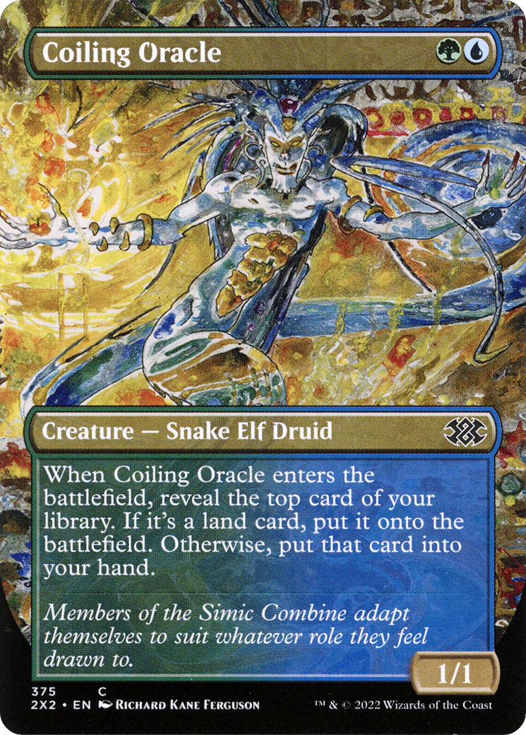 Coiling Oracle (2X2-375) [Double Masters 2022] (Borderless) MTG Single Wizards of the Coast