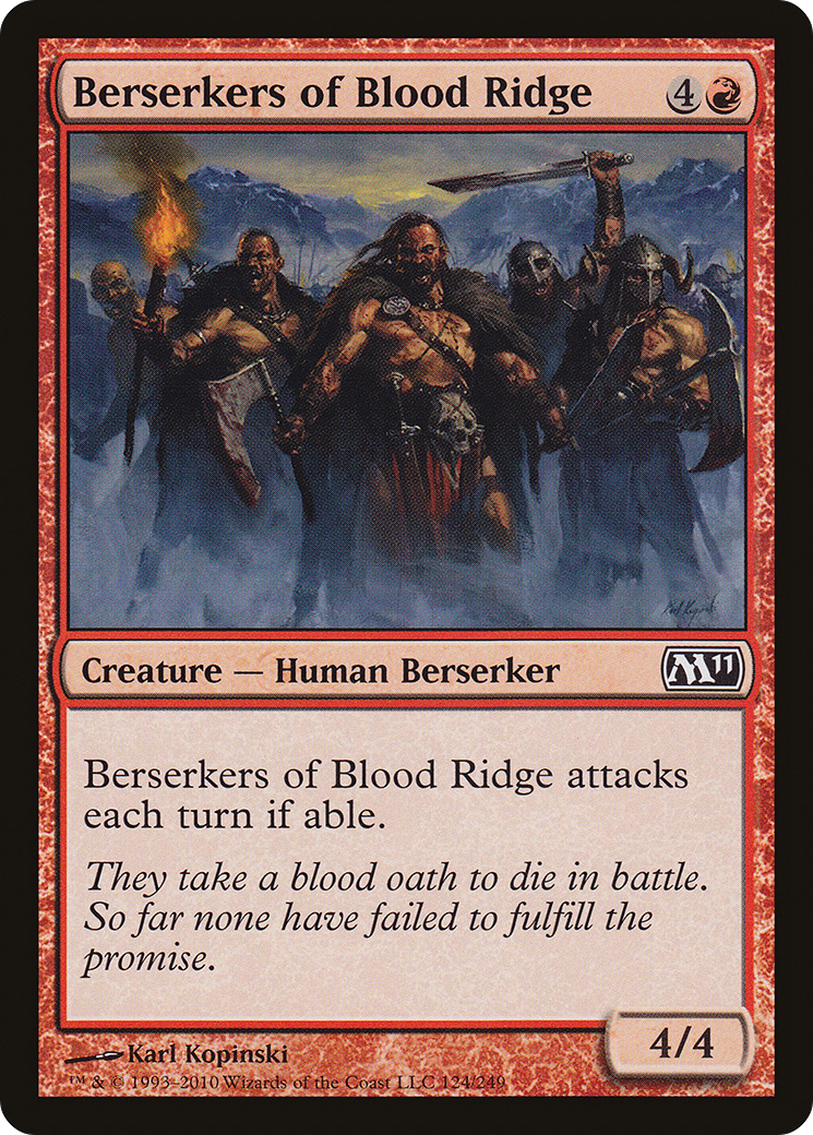 Berserkers of Blood Ridge (M11-124) [Magic 2011] Foil MTG Single Wizards of the Coast