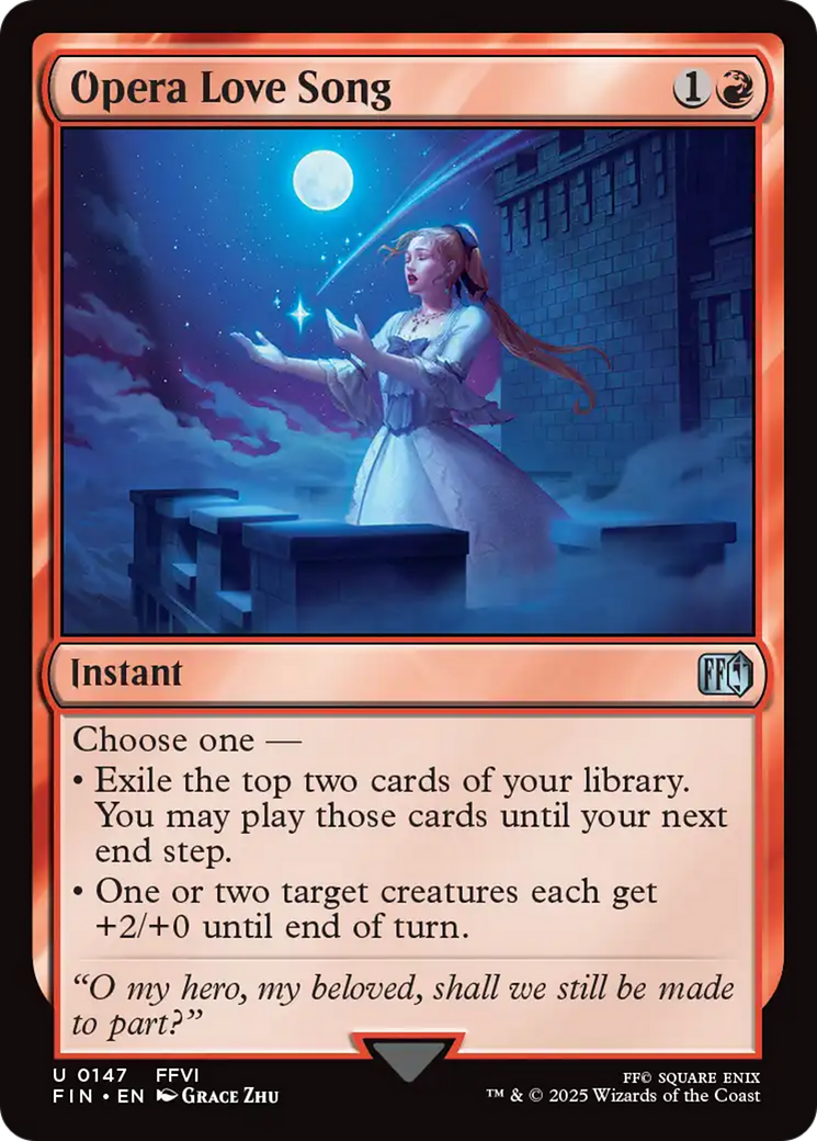Opera Love Song (FIN-147) [FINAL FANTASY] Foil MTG Single Wizards of the Coast
