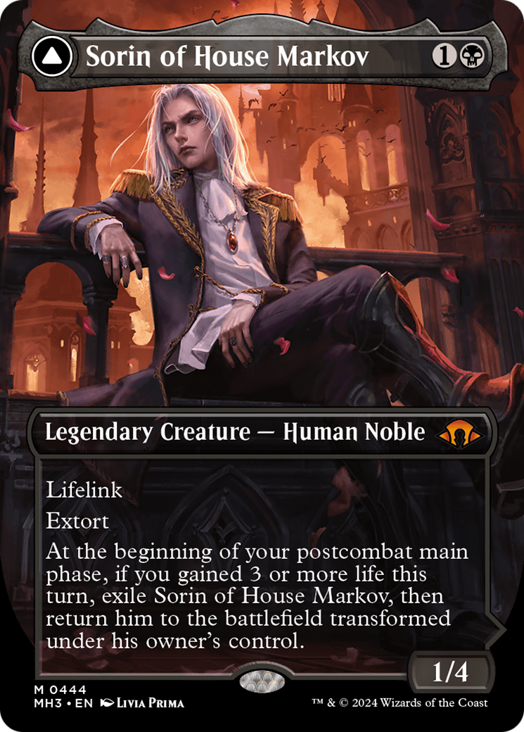 Sorin of House Markov (MH3-444) [Modern Horizons 3] (Borderless) MTG Single Modern Horizons 3