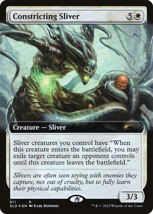 Constricting Sliver (SLD-611) [Secret Lair] Drop (Extended Art) Foil MTG Single Wizards of the Coast