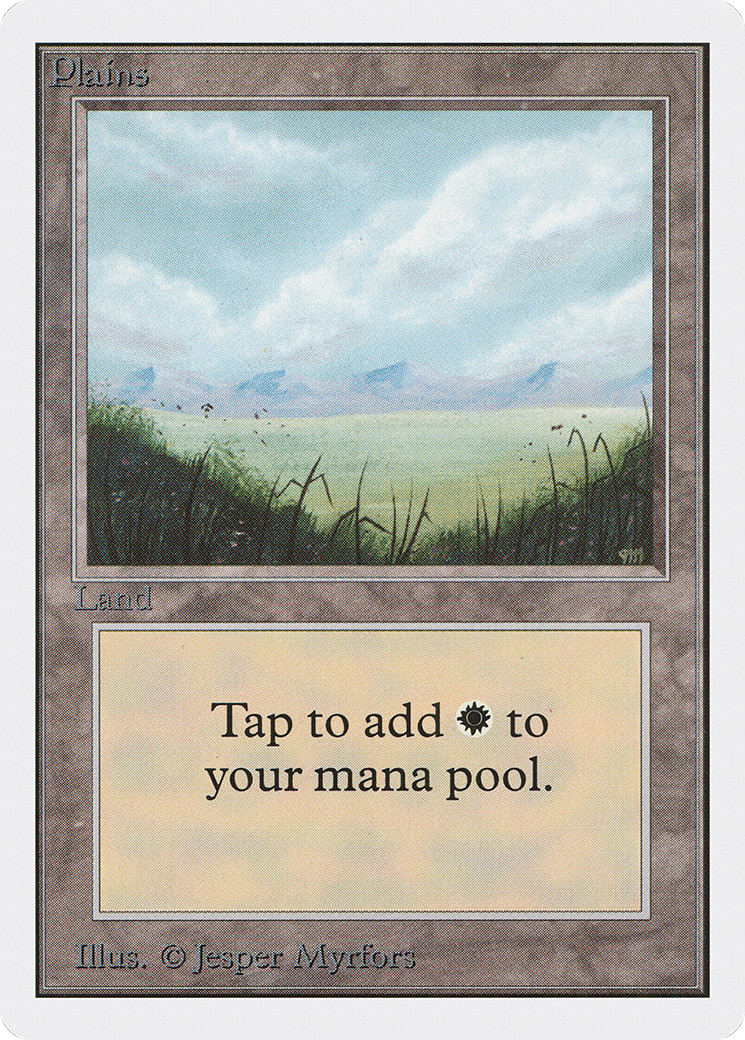Plains (A) (2ED-) [Oldschool] Unlimited Edition MTG Single Wizards of the Coast