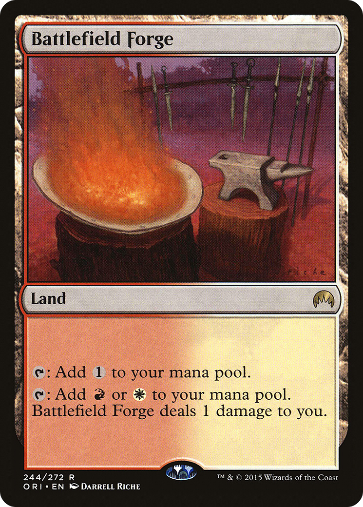 Battlefield Forge (ORI-244) [Magic Origins] Foil MTG Single Wizards of the Coast