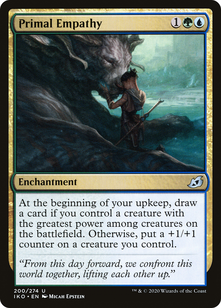Primal Empathy (IKO-200) [Ikoria: Lair of Behemoths] Foil MTG Single Wizards of the Coast