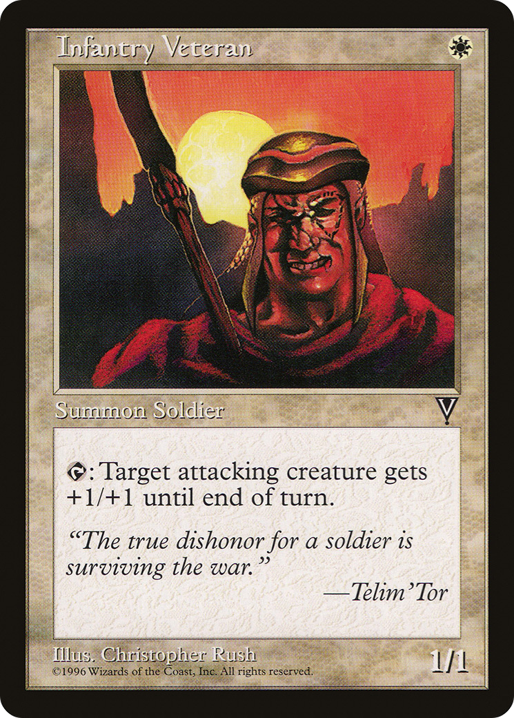 Infantry Veteran (VIS-009) [Visions] MTG Single Wizards of the Coast