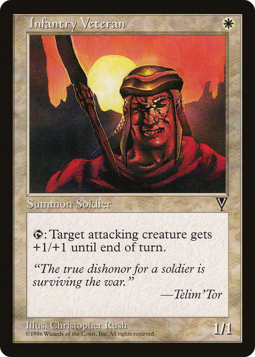 Infantry Veteran (VIS-009) [Visions] MTG Single Wizards of the Coast