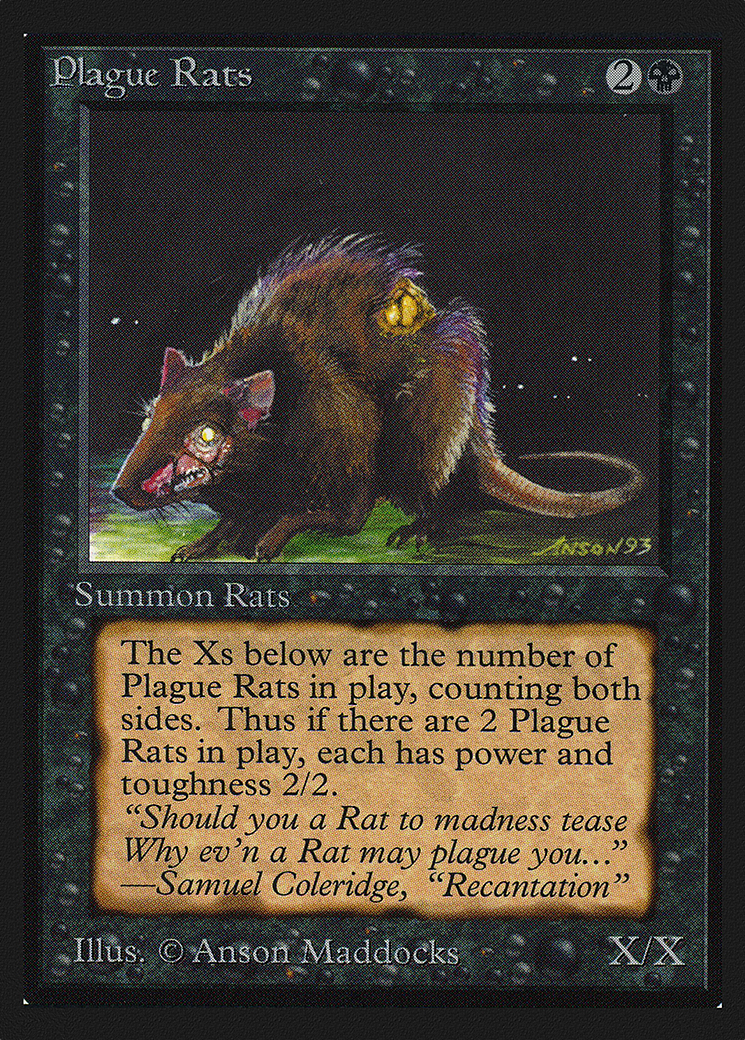 Plague Rats (CED-122) [Collectors' Edition] MTG Single Wizards of the Coast