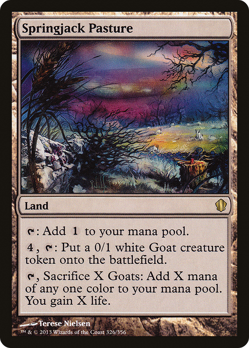 Springjack Pasture (C13-326) [Commander 2013] MTG Single Wizards of the Coast