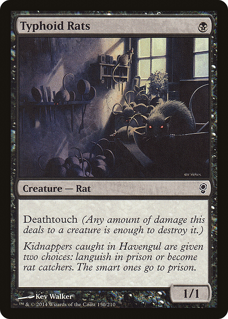 Typhoid Rats (CNS-130) [Conspiracy] Foil MTG Single Wizards of the Coast