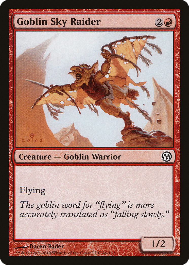 Goblin Sky Raider (DPA-046) [Misc] Duels of the Planeswalkers MTG Single Wizards of the Coast