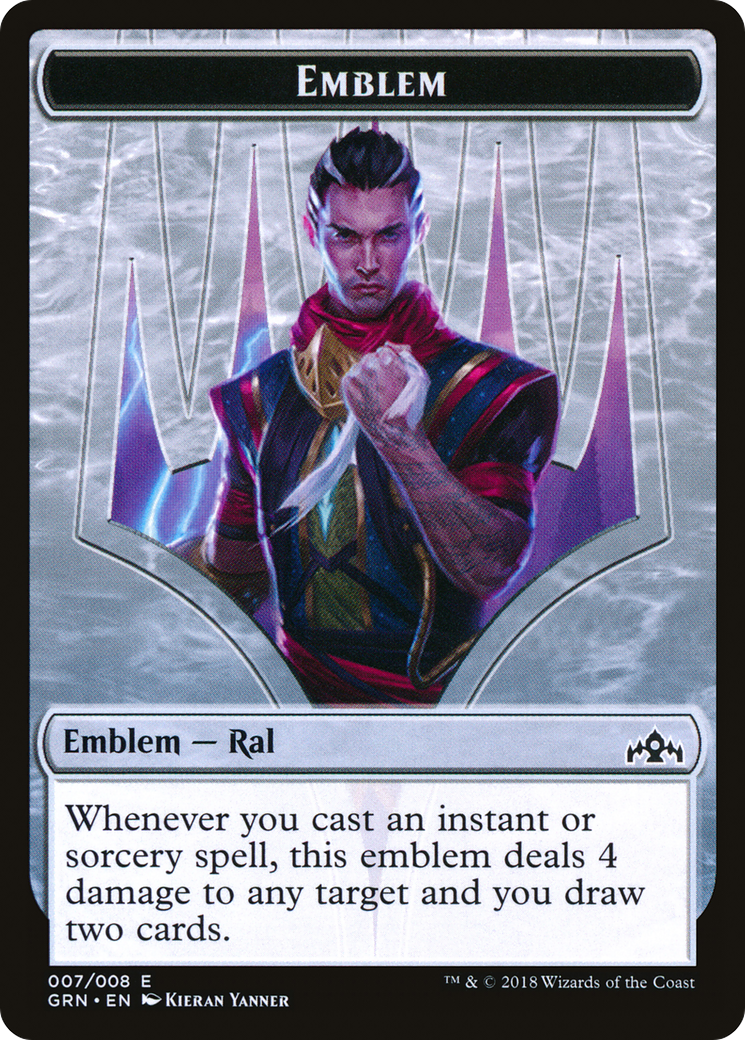 Emblem - Ral, Izzet Viceroy (GRN-007) [Tokens] Guilds of Ravnica Tokens MTG Single Wizards of the Coast
