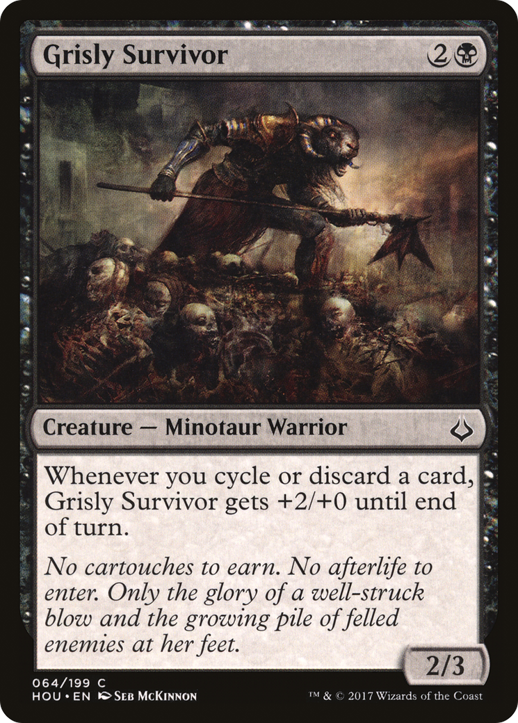 Grisly Survivor [Hour of Devastation] MTG Single Magic: The Gathering   