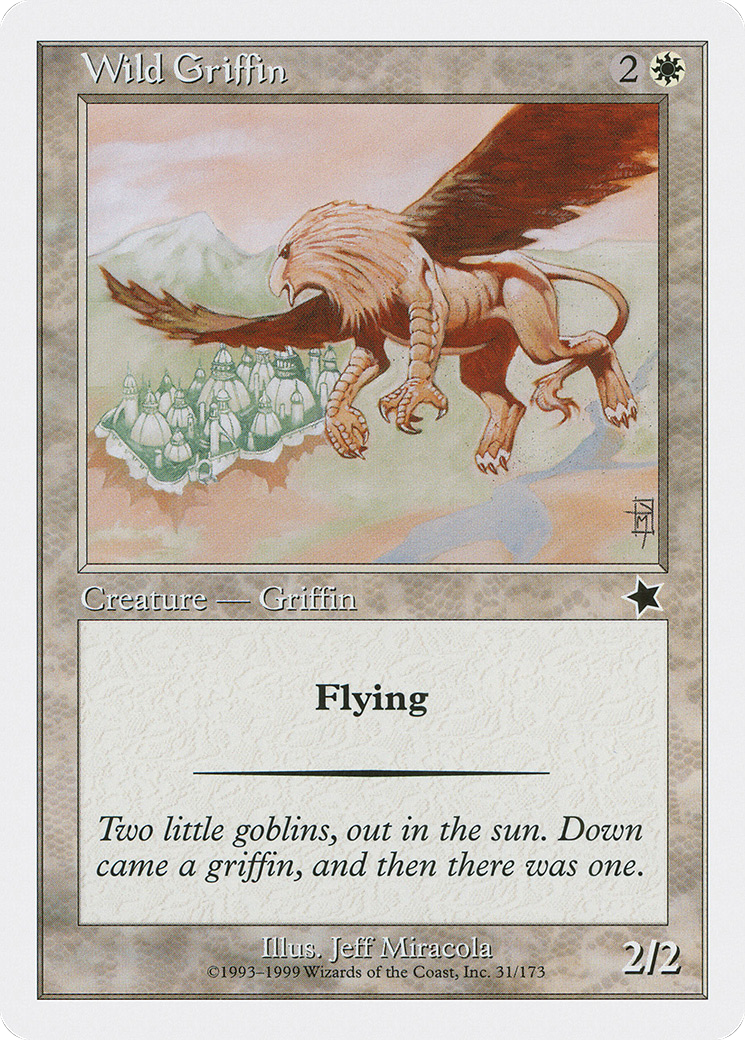 Wild Griffin [Starter 1999] MTG Single Magic: The Gathering   