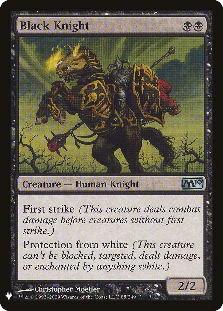 Black Knight (LIST-M10-85) [Mystery Booster] The List MTG Single Wizards of the Coast