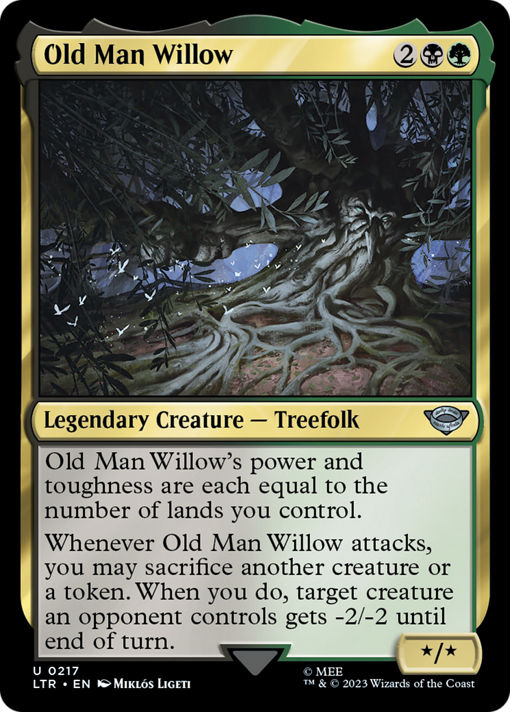Old Man Willow (LTR-217) [The Lord of the Rings: Tales of Middle-earth] MTG Single Wizards of the Coast