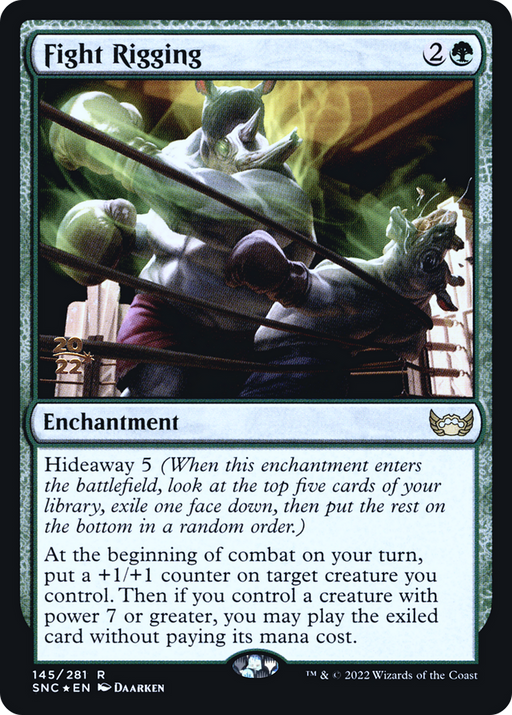Fight Rigging (PRE-145) [Streets of New Capenna Promos] Foil MTG Single Wizards of the Coast