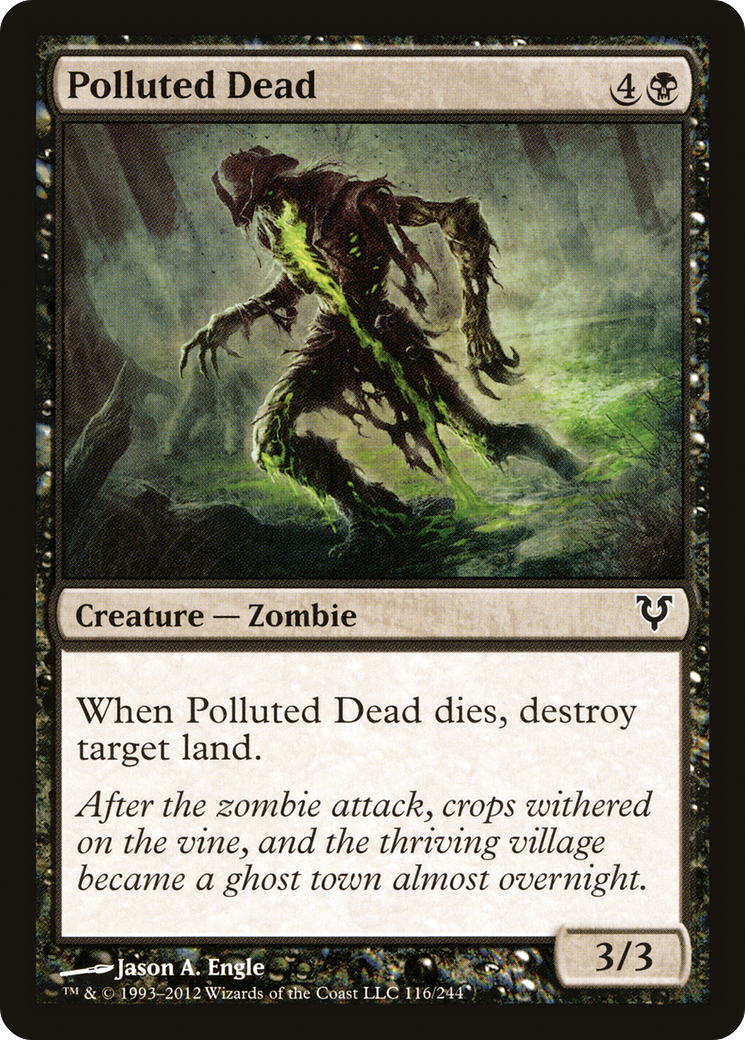 Polluted Dead (AVR-116) [Avacyn Restored] Foil MTG Single Wizards of the Coast