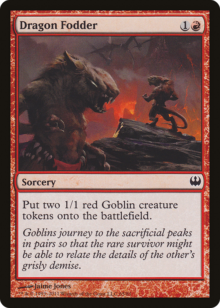 Dragon Fodder [Duel Decks: Knights vs. Dragons] MTG Single Magic: The Gathering