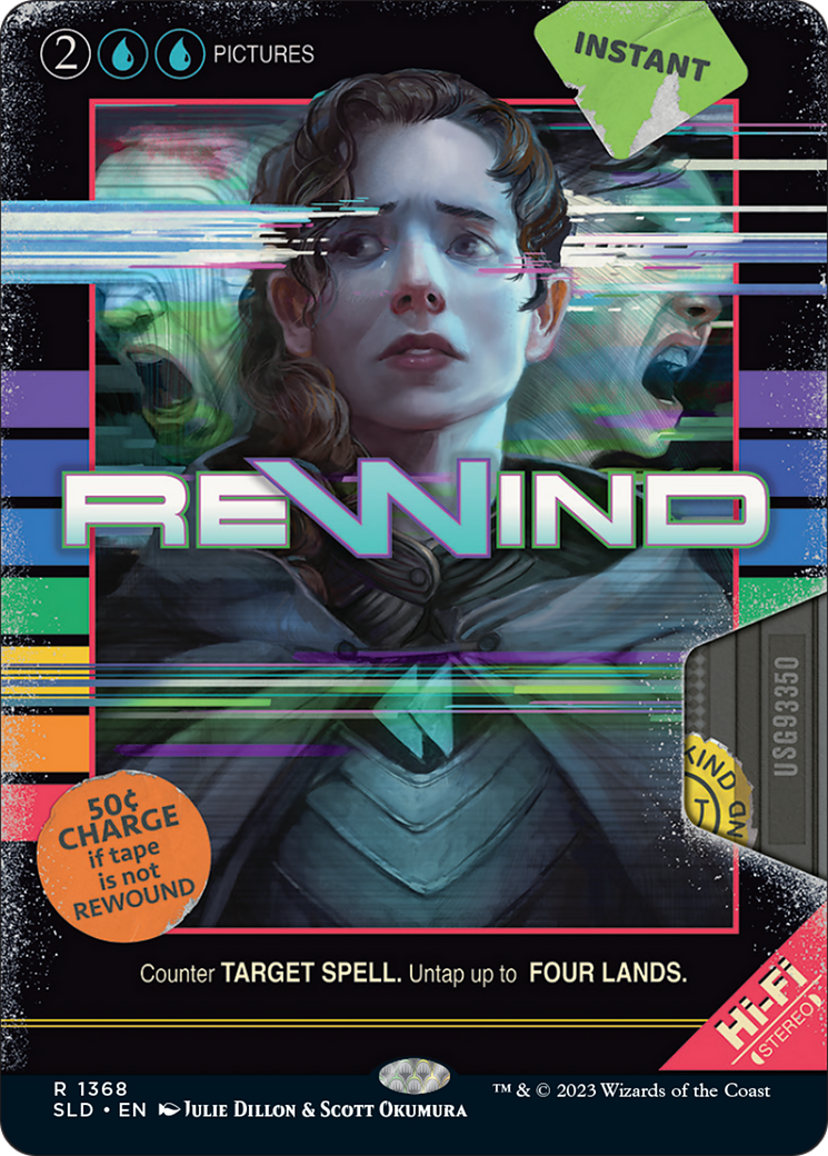 Rewind (SLD-1368) [Secret Lair Drop] (Full Art) (Borderless)