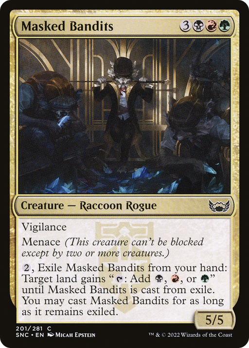 Masked Bandits (SNC-201) [Streets of New Capenna] MTG Single Wizards of the Coast