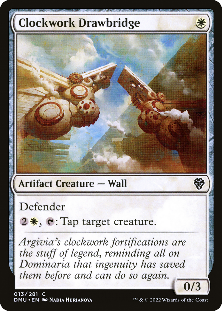 Clockwork Drawbridge (DMU-013) [Dominaria United] Foil MTG Single Wizards of the Coast