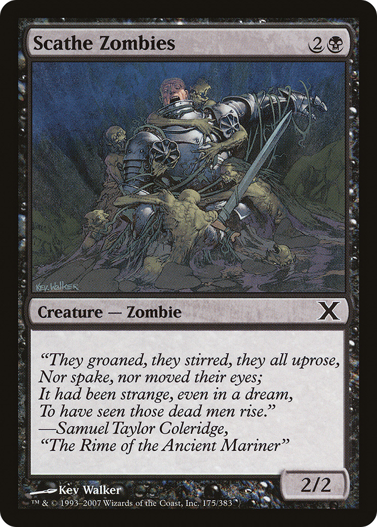Scathe Zombies (10E-175) [Tenth Edition] Foil MTG Single Wizards of the Coast