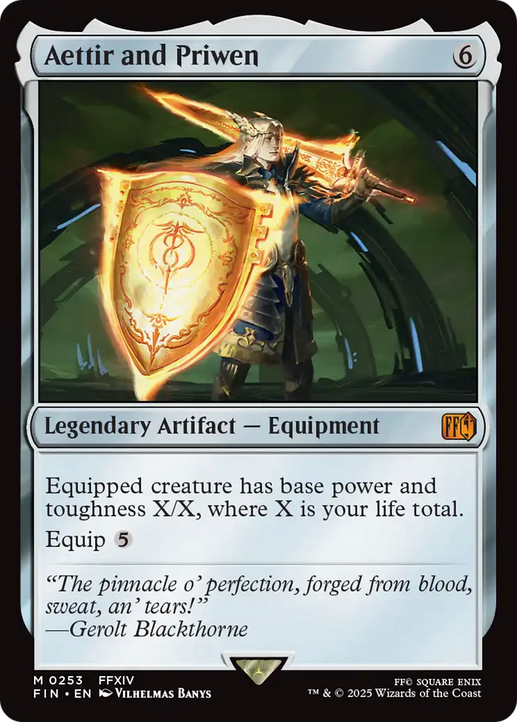 Aettir and Priwen (FIN-253) [FINAL FANTASY] Foil MTG Single Wizards of the Coast