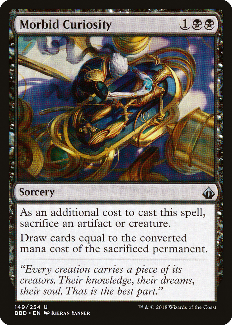 Morbid Curiosity (BBD-149) [Battlebond] MTG Single Wizards of the Coast