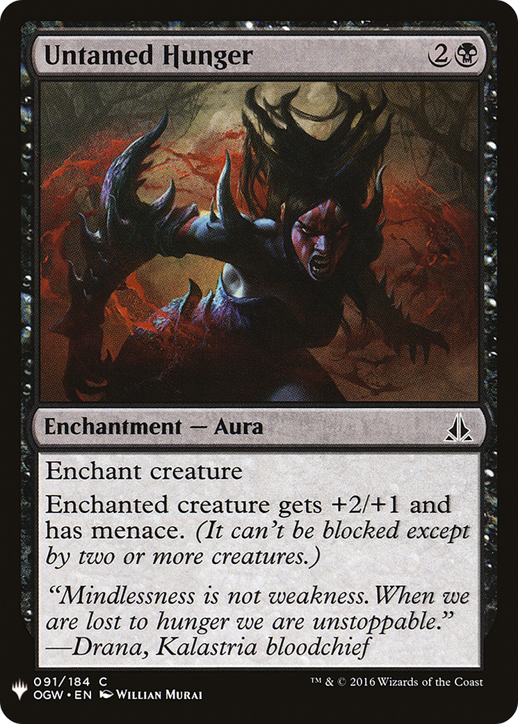 Untamed Hunger (LIST-OGW-91) [Mystery Booster] The List MTG Single Wizards of the Coast