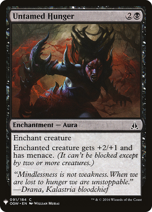 Untamed Hunger (LIST-OGW-91) [Mystery Booster] The List MTG Single Wizards of the Coast