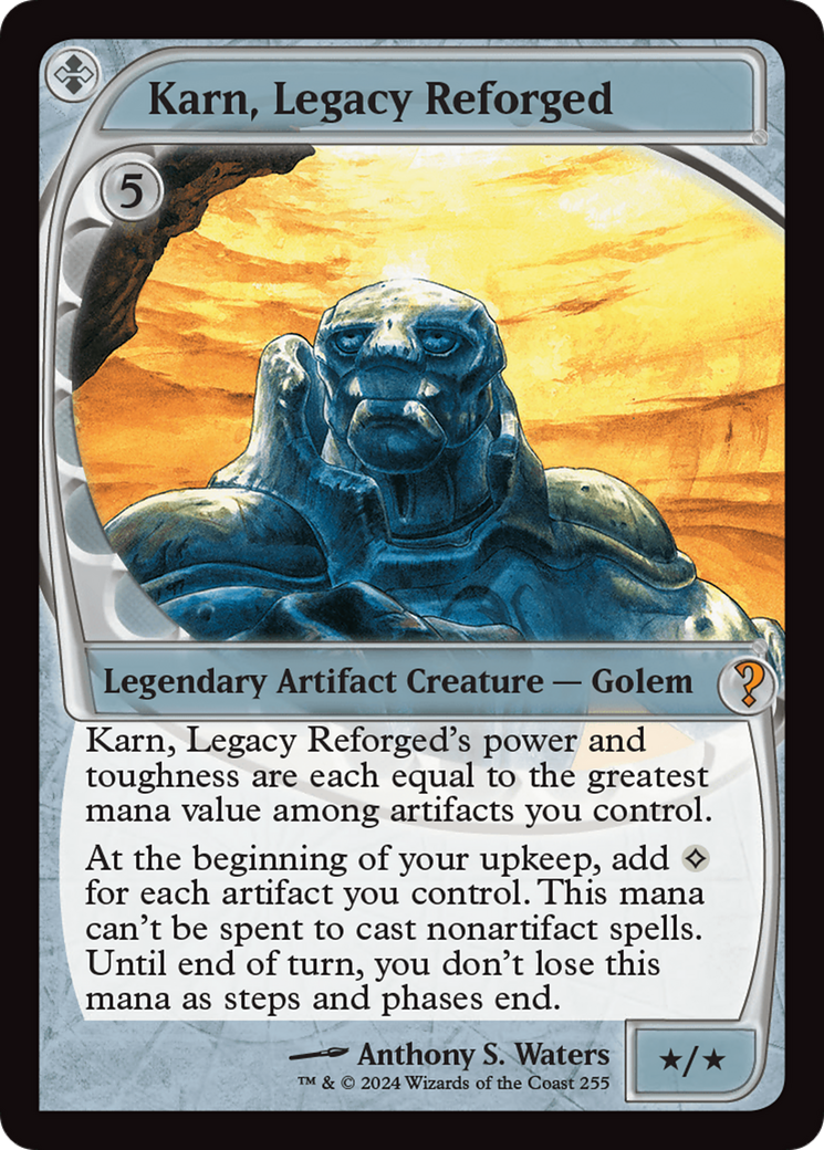 Karn, Legacy Reforged (Future Sight) (MB2-255) [Mystery Booster] Mystery Booster 2 Foil MTG Single Wizards of the Coast