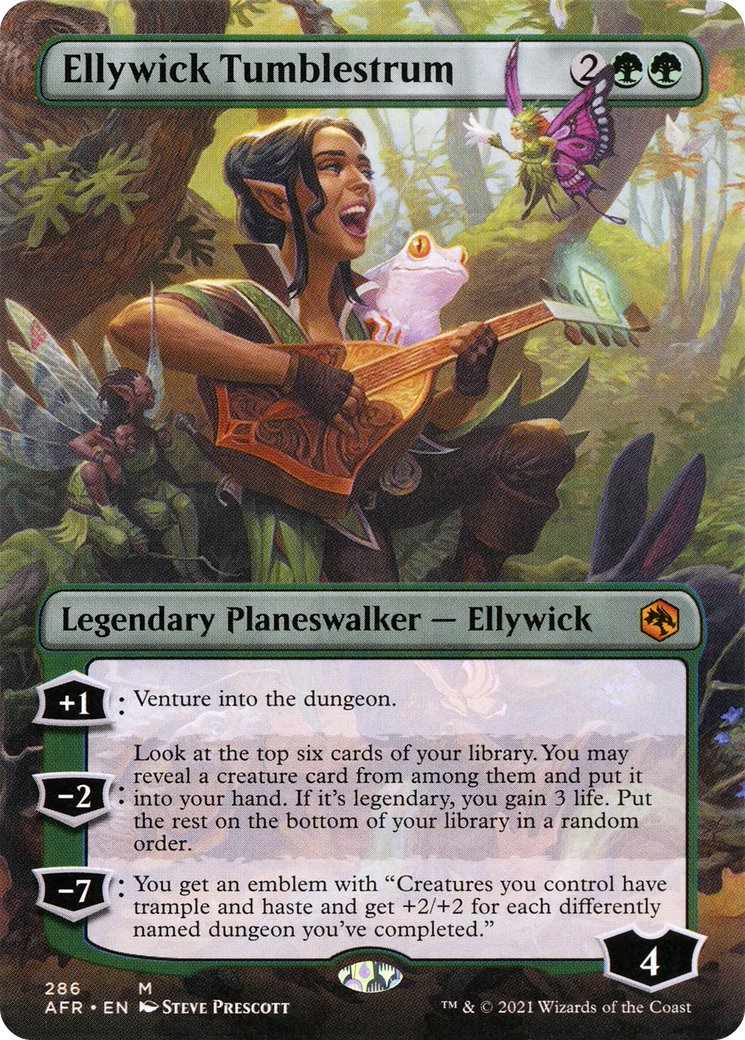 Ellywick Tumblestrum (AFR-286) [Adventures in the Forgotten Realms] (Borderless) Foil MTG Single Wizards of the Coast