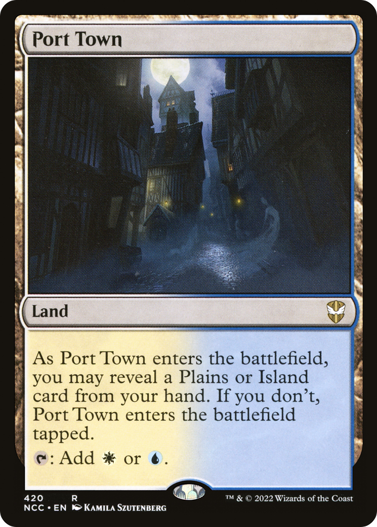 Port Town (NCC-420) [New Capenna Commander] MTG Single Wizards of the Coast