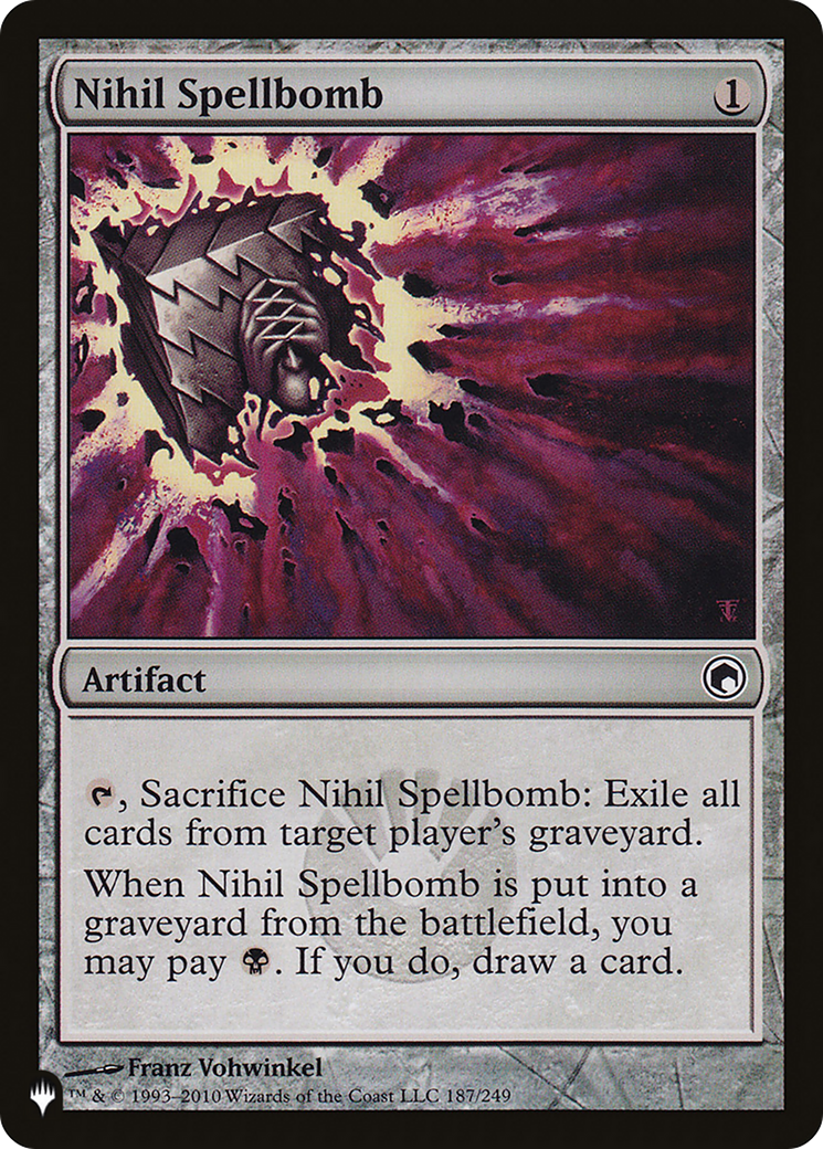 Nihil Spellbomb (LIST-SOM-187) [Mystery Booster] The List MTG Single Wizards of the Coast