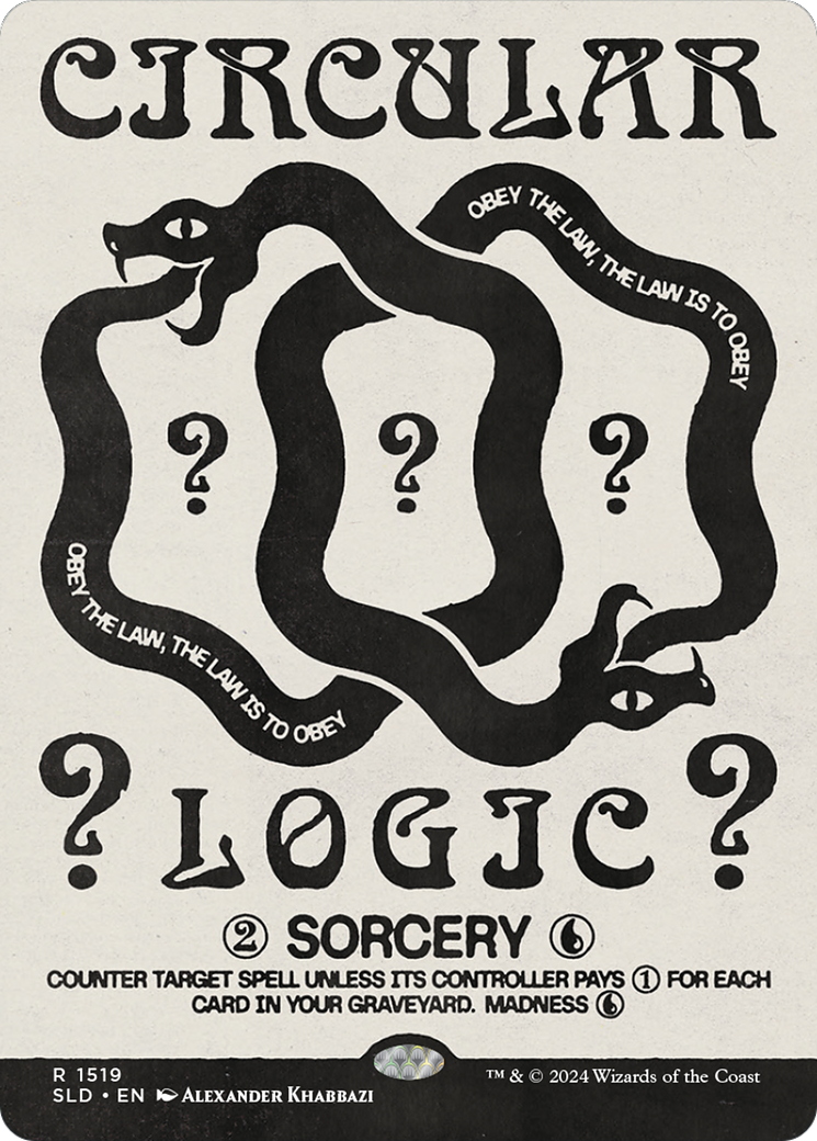 Circular Logic (SLD-1519) [Secret Lair] Drop (Borderless) MTG Single Wizards of the Coast