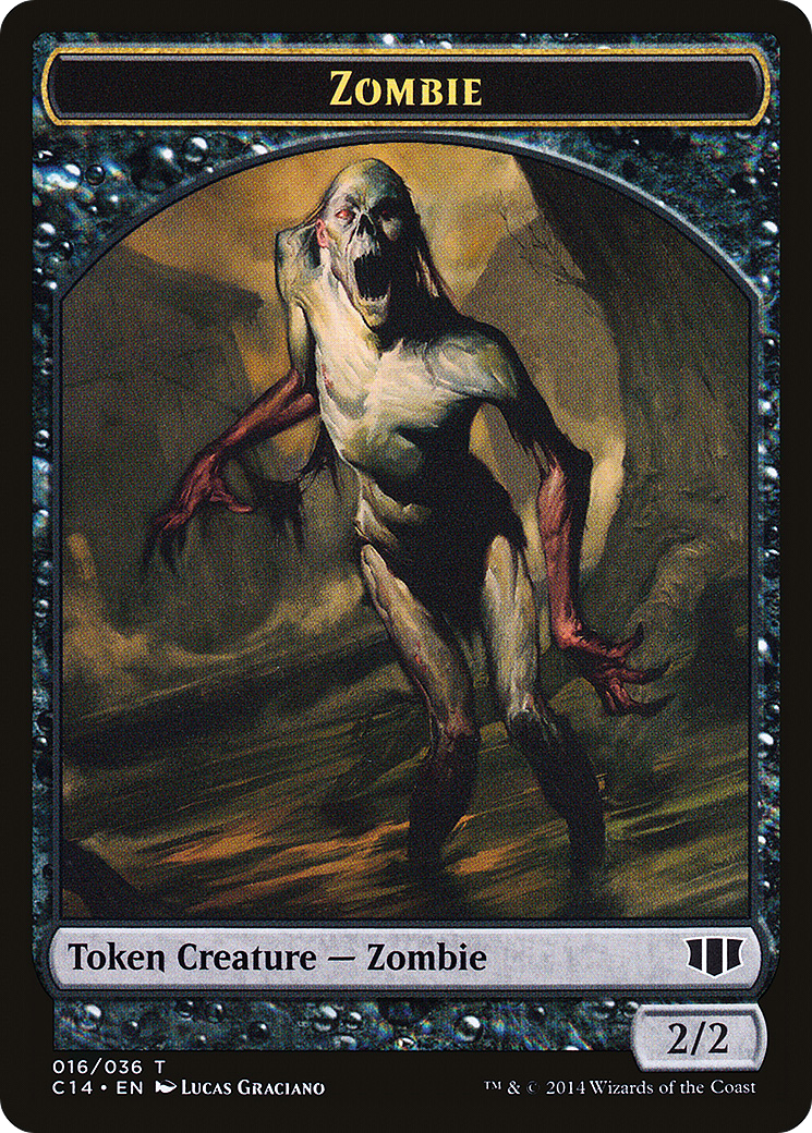 Zombie (TC14-016) [Tokens] Commander 2014 Tokens MTG Single Wizards of the Coast