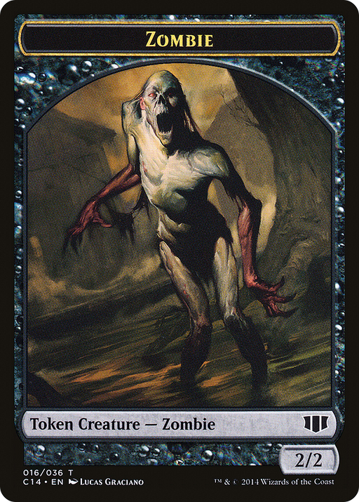 Zombie (TC14-016) [Tokens] Commander 2014 Tokens MTG Single Wizards of the Coast
