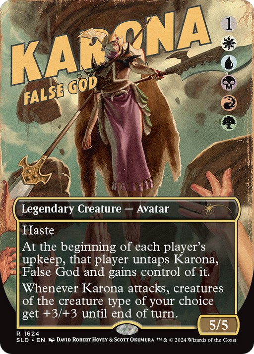Karona, False God (SLD-1624) [Secret Lair] Drop (Borderless) MTG Single Wizards of the Coast