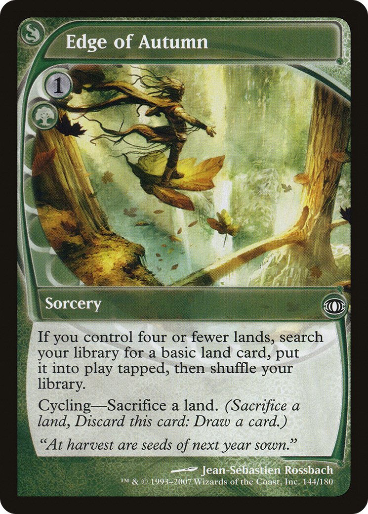 Edge of Autumn (FUT-144) [Future Sight] Foil MTG Single Wizards of the Coast