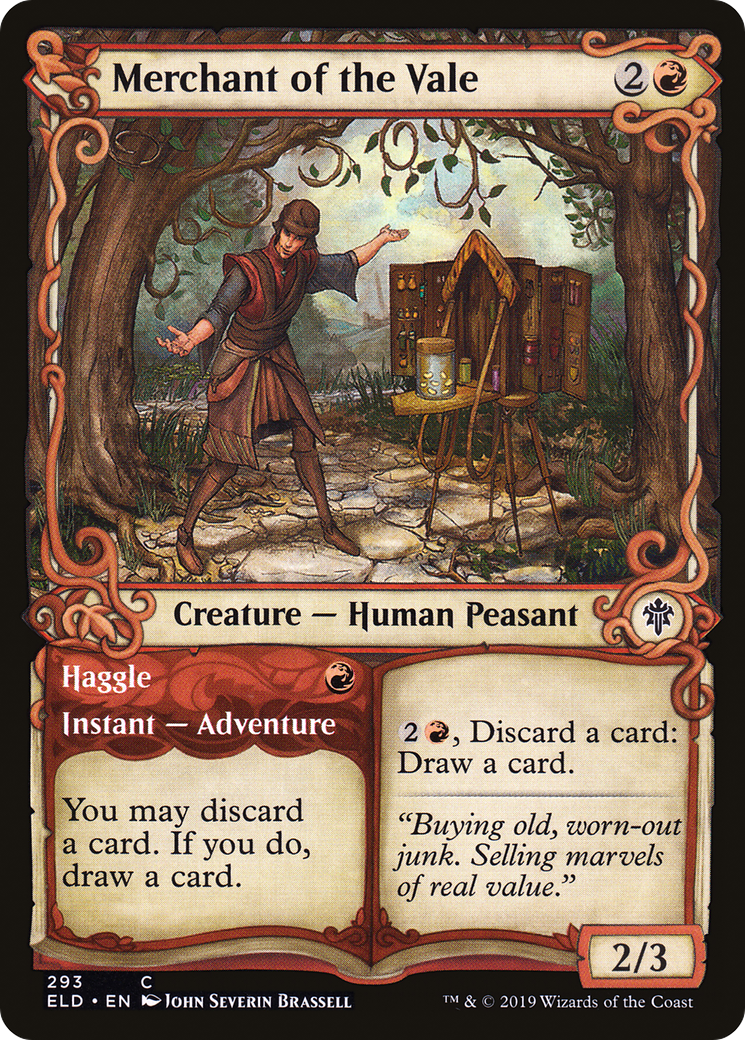 Merchant of the Vale // Haggle (ELD-293) [Throne of Eldraine] (Showcase) Foil MTG Single Wizards of the Coast