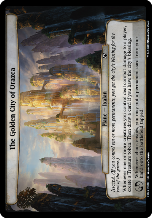 The Golden City of Orazca (MOC-052) [March of the Machine Commander] MTG Single Wizards of the Coast