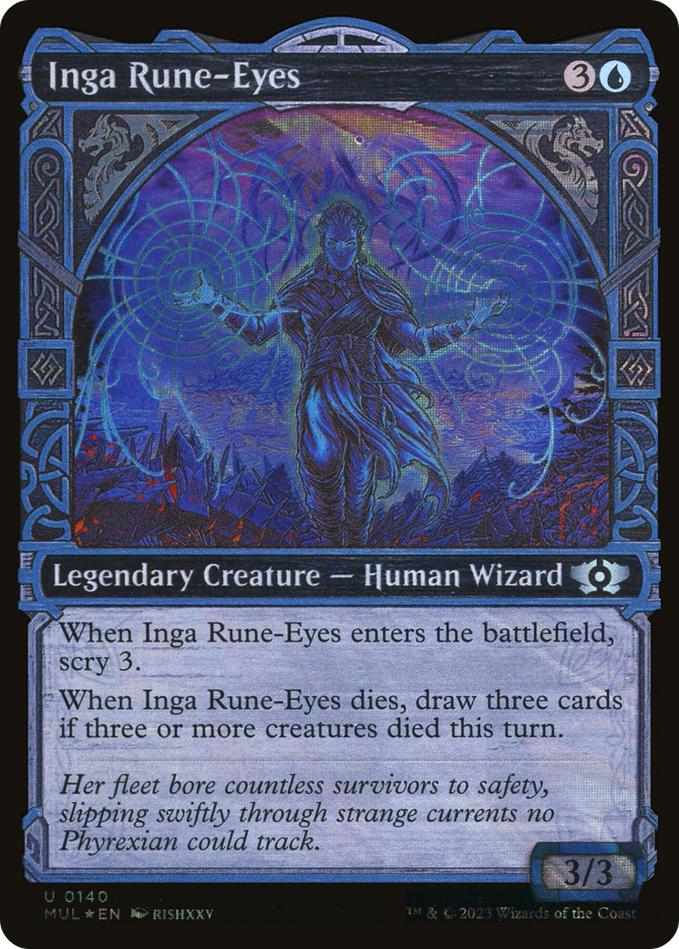 Inga Rune-Eyes (MUL-140) [Multiverse Legends] (Showcase) Foil MTG Single Wizards of the Coast