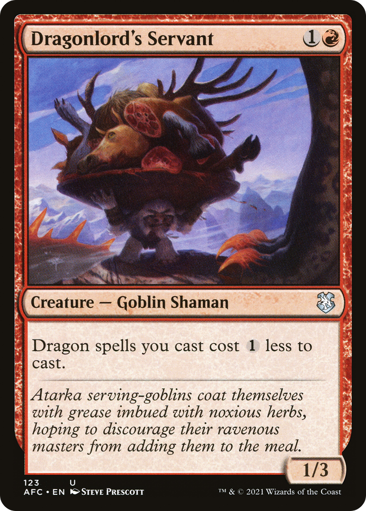 Dragonlord's Servant (AFC-123) [Forgotten Realms Commander] MTG Single Wizards of the Coast
