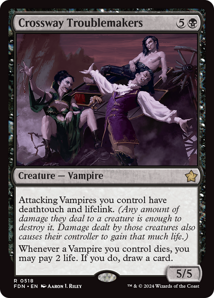 Crossway Troublemakers (FDN-518) [Foundations] MTG Single Wizards of the Coast