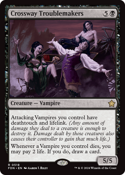 Crossway Troublemakers (FDN-518) [Foundations] MTG Single Wizards of the Coast